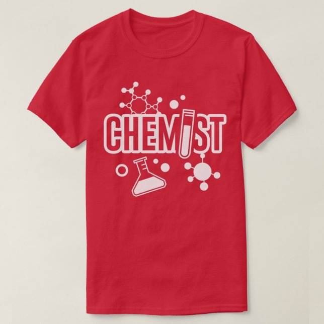 Camiseta Laboratório de Ciência Farmacêutica em Química por (Frente do Design)