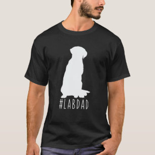 Camiseta Laboratório de Hashtag Pai Labrador Retriever Mãe