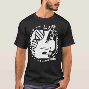Camiseta Laboratório de Microscópio de DNA Adulto Une Pullo