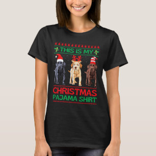 Camiseta Laboratório de Natal de Chocolate Amarelo Negro Pa