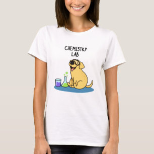 Camiseta Laboratório de Química Funny Labrador Dog Pun