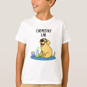 Camiseta Laboratório de Química Funny Labrador Dog Pun
