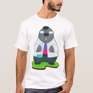 Camiseta Laboratório de tubos de ensaio do "Scientist"