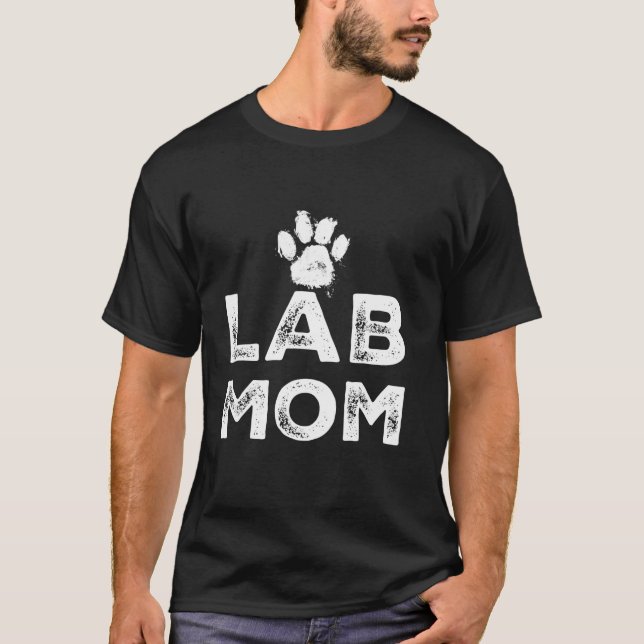 Camiseta Laboratório Mãe Engraçado Cachorro Labrador Amam M (Frente)