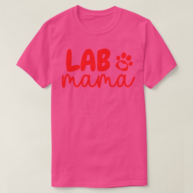 Camiseta Laboratório Mama Paw 7 (Frente do Design)