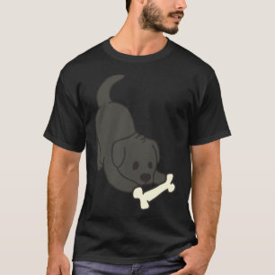 Camiseta Laboratório Preto Com Osso