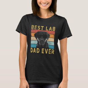 Camiseta Laboratório Preto De Labrador De Melhor Pai De Lab