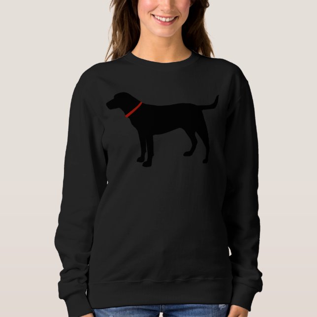 Camiseta Laboratório Preto do Retriever Labrador (Frente)