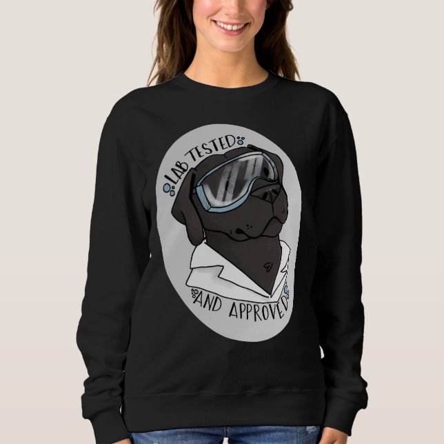 Camiseta Laboratório preto testado (Frente)