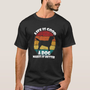 Camiseta Laboratório Retro Labrador Retriever Lab Preto Mã