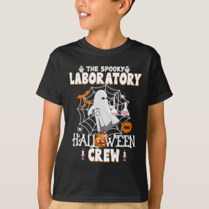 Camiseta Laboratório Spooky de Halloween Crew Spooky Medici