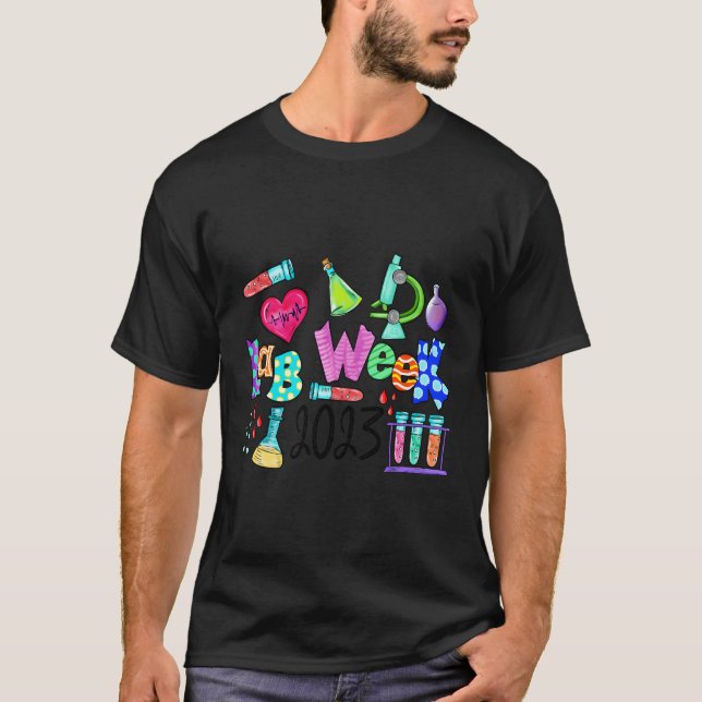 Camiseta Laboratório técnico médico-técnico S na Semana 202 (Frente)