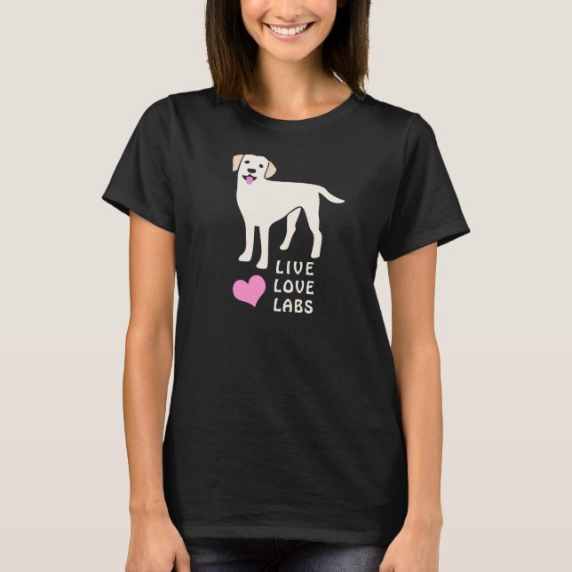 Camiseta Laboratórios de Amor ao Vivo - Labrador Bonito (Frente)