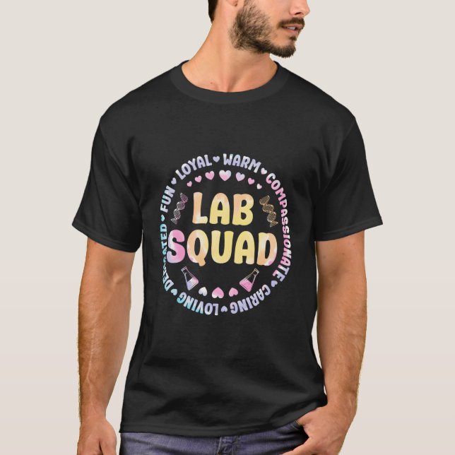 Camiseta Laboratórios Médicos Felizes Semana 2023 Lab Squad (Frente)