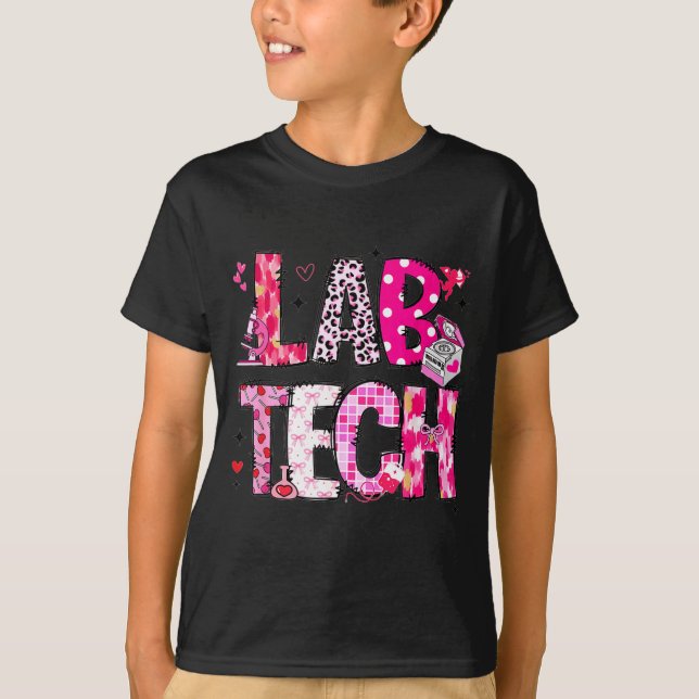 Camiseta Laboratory Tech Valentines Day Medical Lab Tech La (Frente)