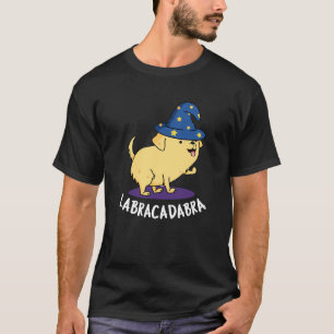 Camiseta Labra-cadabra Funny Labrador Cachorro Escuro BG
