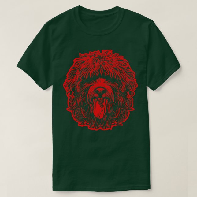 Camiseta Labradle Cute Com Língua Que Não Se Estipula Versã (Frente do Design)