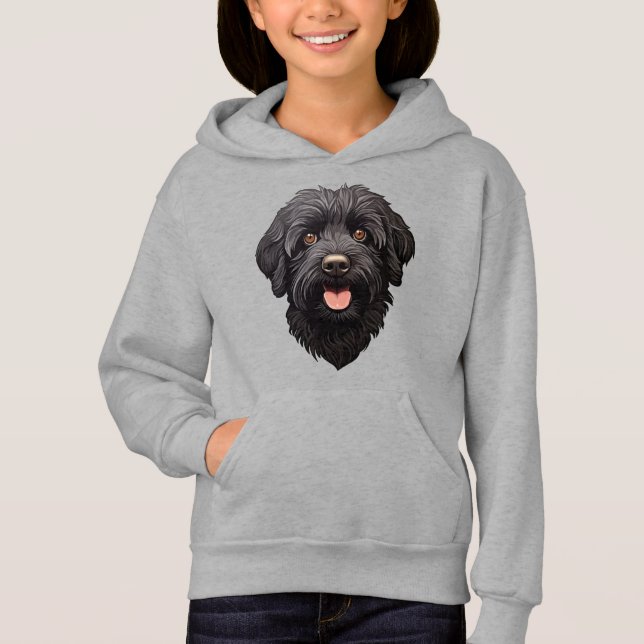 Camiseta Labradoodle Black Dog (Frente)