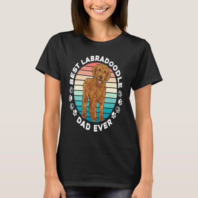 Camiseta Labradoodle Dog  Best Labradoodle Dad Ever (Frente)