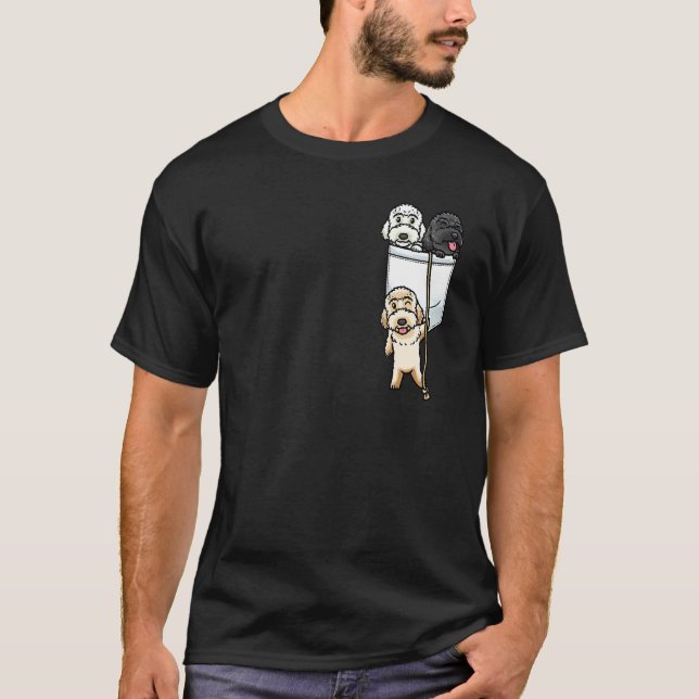 Camiseta Labradoodle Dog In Pocket_1 (Frente)