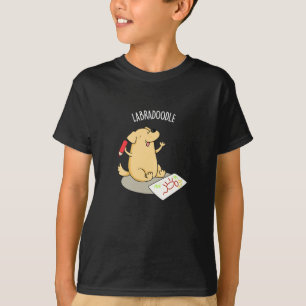 Camiseta Labradoodle Funny Labrador Cachorro Escuro BG