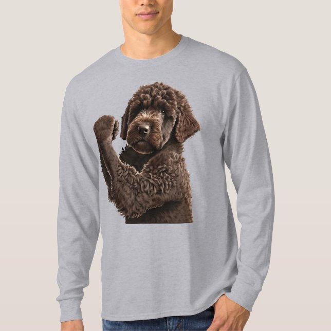 Camiseta Labradoodle Goldendoodle bernedoodle funciona engr (Frente)