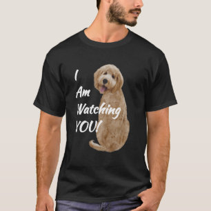 Camiseta Labradoodle Goldendoodle Estou Vendo Você Cachoran