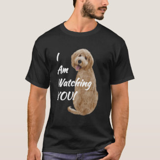 Camiseta Labradoodle Goldendoodle Estou Vendo Você Cachoran
