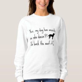 Camiseta Labradoodle Meu Cachorro Ansiedade Woof Off
