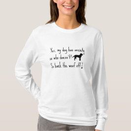 Camiseta Labradoodle My Dog Anxiety Woof Off