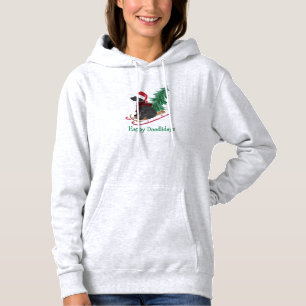 Camiseta Labradoodle Personalizado Sled de Natal