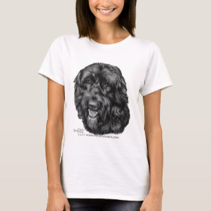 Camiseta Labradoodle preto