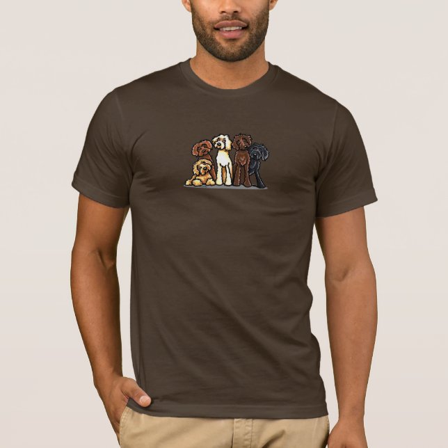 Camiseta Labradoodle Rainbow (Frente)