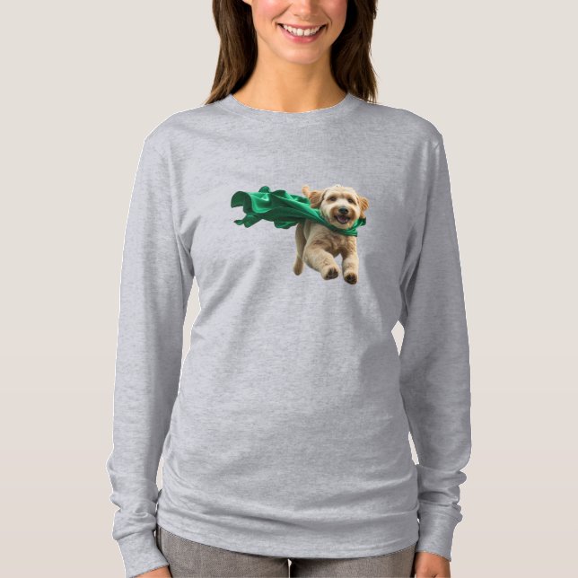 Camiseta Labradoodle Super-herói (Frente)