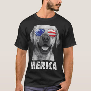 Camiseta Labrador 4 De Julho Merica Sunglass Usa