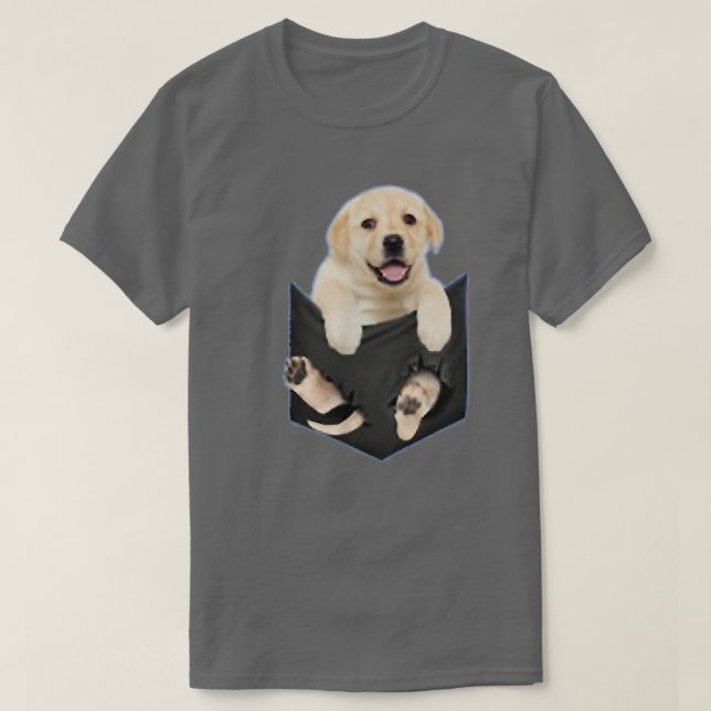 Camiseta Labrador Amarelo Bonito Oferece Laboratório Amarel (Frente do Design)