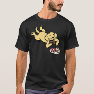 Camiseta Labrador Amarelo E Rosquinhas
