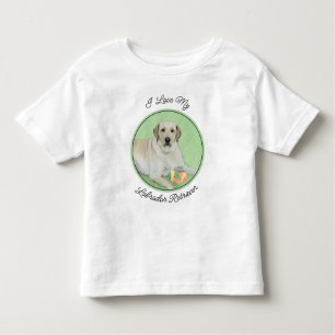 Camiseta Labrador Amarelo - Impressão de Retriever e Tênis