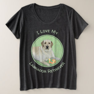 Camiseta Labrador Amarelo - Impressão de Retriever e Tênis