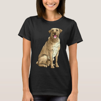 Camiseta Labrador Amarelo Ouro de Cachorro Retriever Lab Am