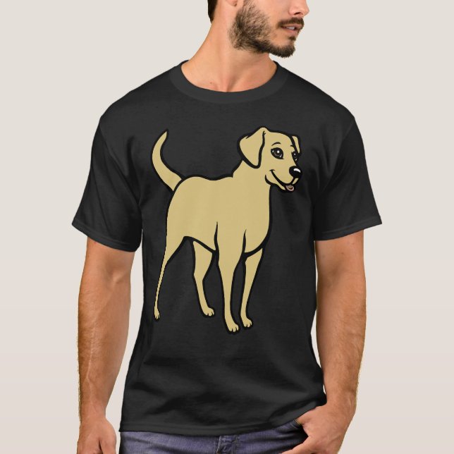 Camiseta Labrador Amarelo Retriever 334 (Frente)