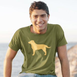 Camiseta Labrador Amarelo Retriever Silhouette Lover
