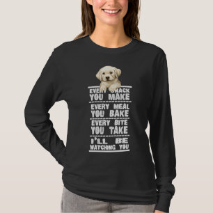 Camiseta Labrador Cachorro Cada Snack Que Você Faz