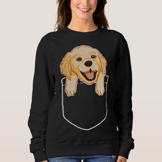 Camiseta Labrador Cachorro De Bolso De Mama (Frente)