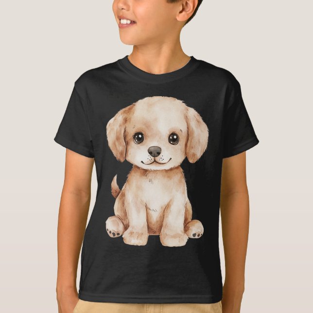 Camiseta Labrador Cachorro Pai Mãe Cachorro Retriever (Frente)