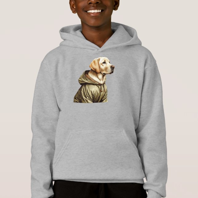 Camiseta Labrador/cão à caça (Frente)