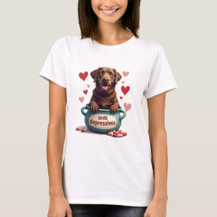 Camiseta Labrador, chocolate marrom