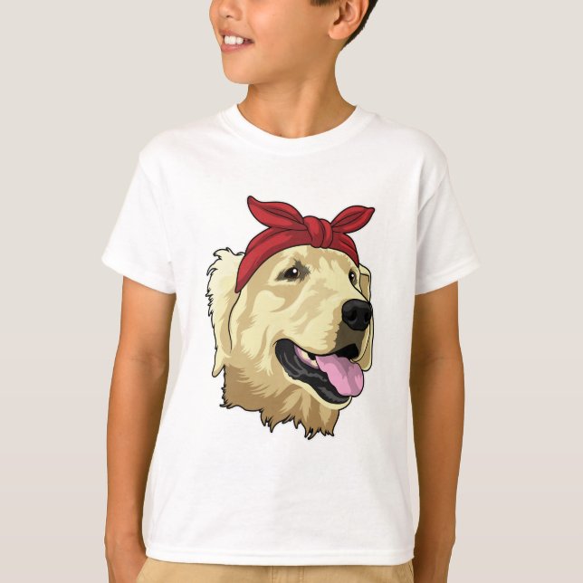 Camiseta Labrador com Bandana (Frente)