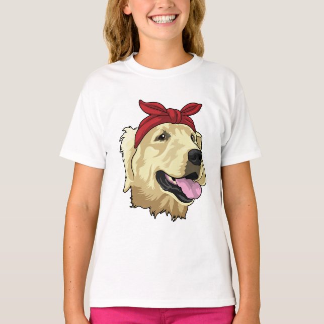 Camiseta Labrador com Bandana (Frente)