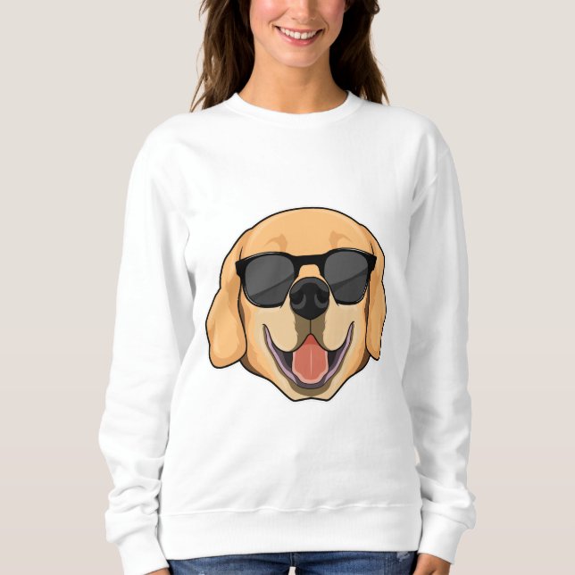 Camiseta Labrador com óculos de sol (Frente)
